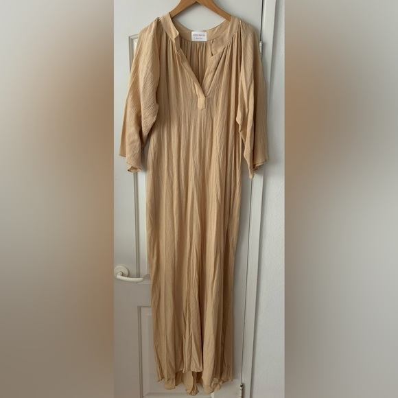 COTE PRIVEE long kaftan Nude color - Picture 6 of 6